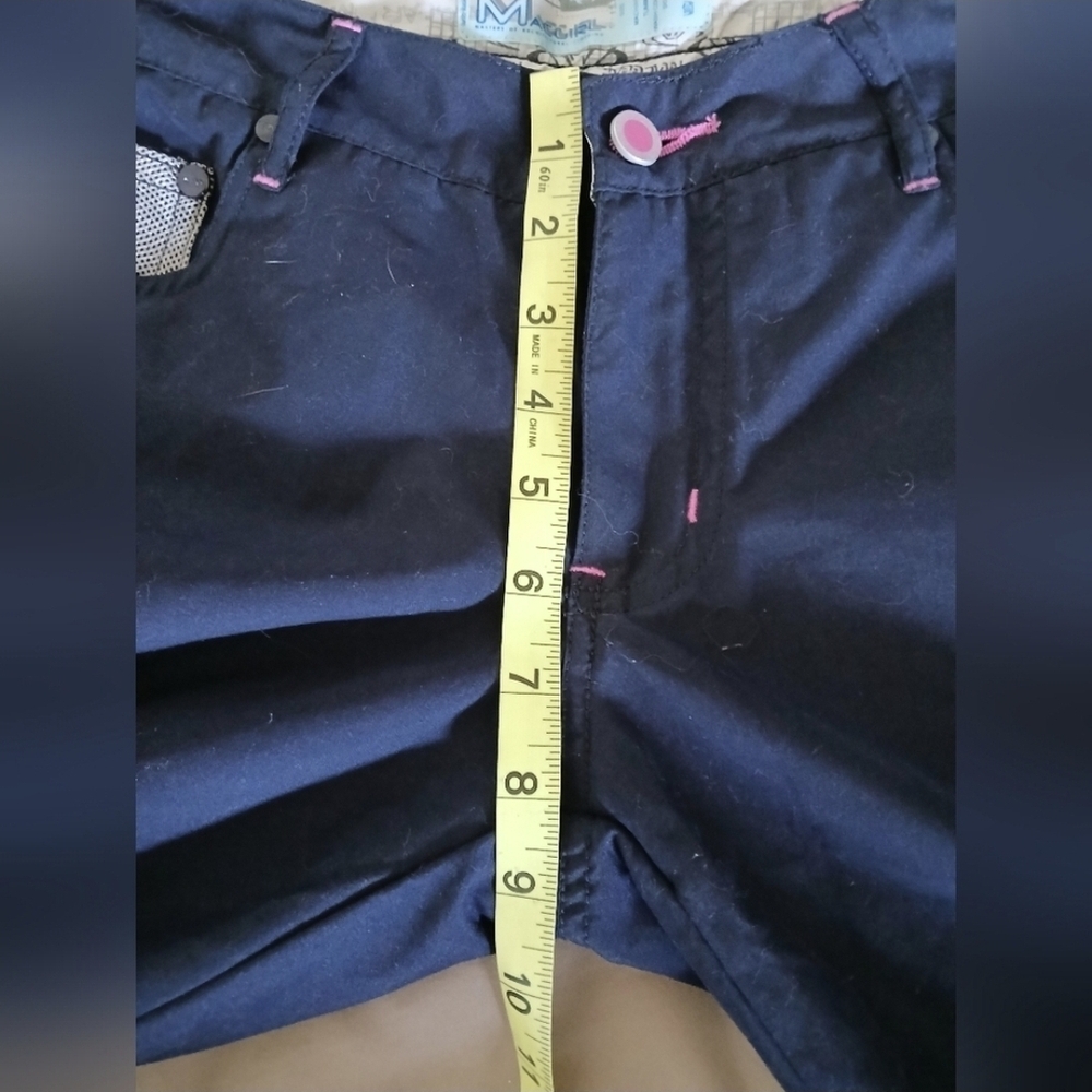Navy and Pink Wide Leg Pants - Picture 9 of 11